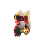Fruitcake Scrappies (set of two, 3” clip in bows)