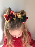 Fruitcake Scrappies (set of two, 3” clip in bows)
